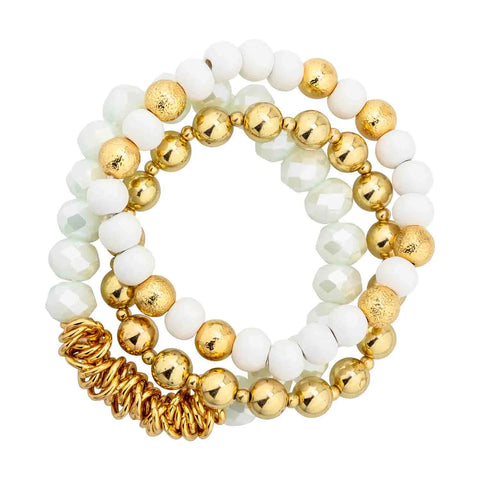 Glam Girl Bracelet Set - White