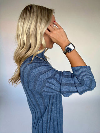 True Blue Sweater Dress