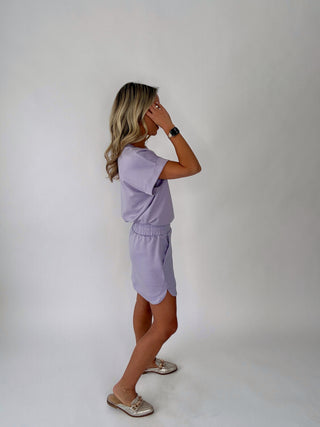 Cool & Collected Skort - Lilac