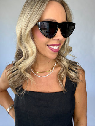 Golden Sunshine Sunglasses - Black