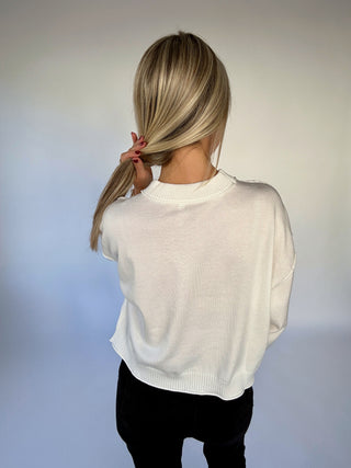 Easy As Ever Lightweight Sweater - White