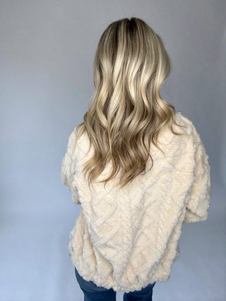 Plush Perfection Jacket - Ecru
