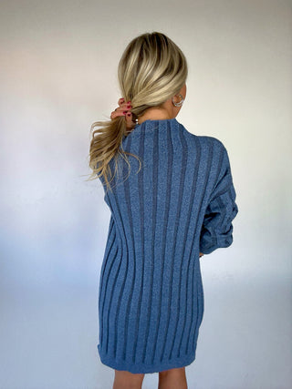 True Blue Sweater Dress
