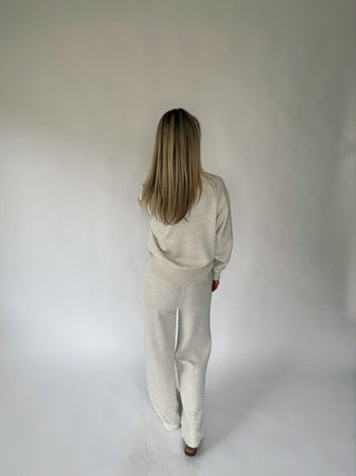 VARLEY Sally Half Zip Sweat - Ivory Marl
