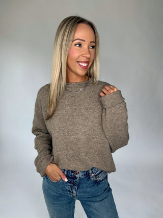 Piper Pullover Oversized Sweater - Mocha