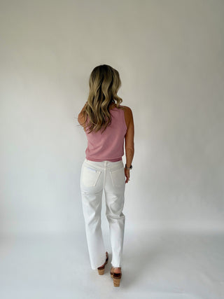 Take A Chance Tank - Dusty Pink