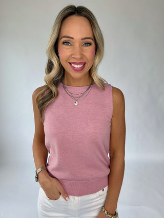 Take A Chance Tank - Dusty Pink