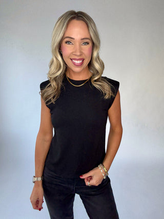 Layering Perfection Sleeveless Top - Black