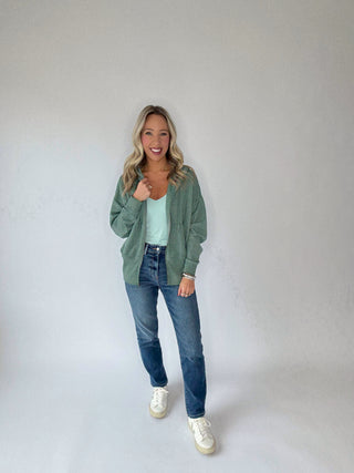 Cool Nights Zip Up Hoodie - Silky Pine