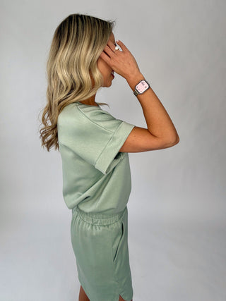 Cool & Collected Top - Light Sage