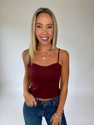 Love Note Princess Seam Bralette - Mulberry