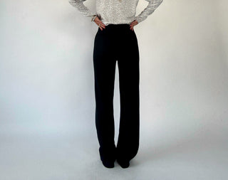 Ease & Elegance Front Seam Pant - Black