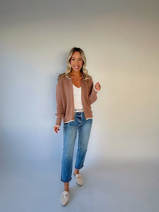 VARLEY Sibley Soft Knit Jacket - Ginger Snap