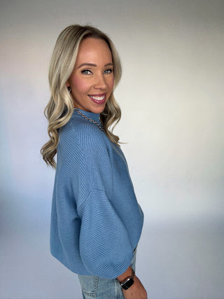 Blue Haven Ribbed Sweater