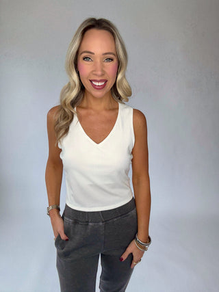 Laid-Back Luxe Tank - Ivory