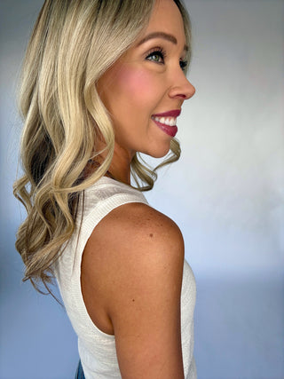 Basic Is Best Sleeveless Knit Top - Ivory