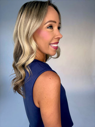 Easy Breezy Sleeveless Top - Navy