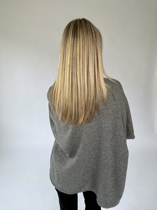 Well Traveled Poncho - Grey