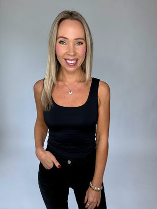 Second Skin Tank Top - Black