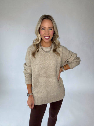 Warm Embrace Sweater - Sand Taupe