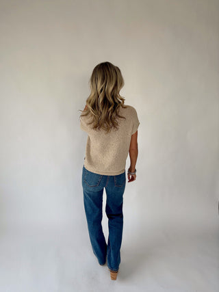 Sweet Simplicity Knit Top - Natural