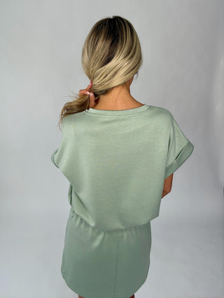 Cool & Collected Top - Light Sage