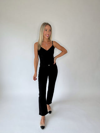 Never Let You Down Straight Jeans - Black