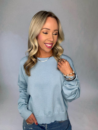 Easy Days Sweater - Sky Blue
