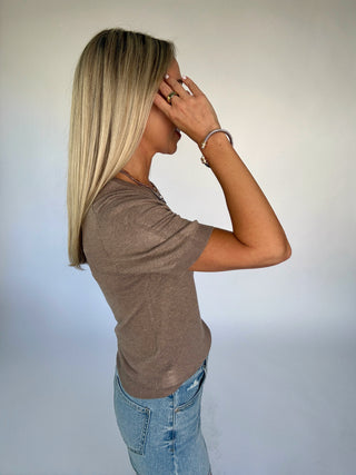 A Soft Surprise Top - Heather Mocha