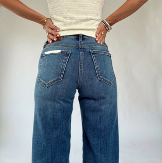 Ella High Rise Classic Straight Jean - Dark Wash