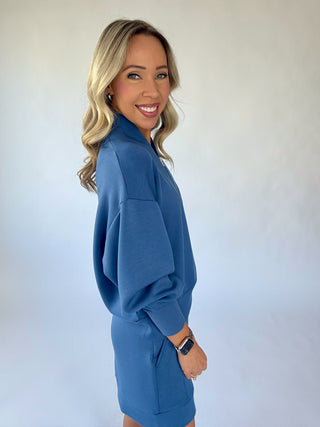 VARLEY Davidson Sweat - Bijou Blue