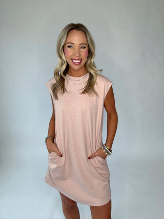 Make Me Blush Dress - Blush Pink