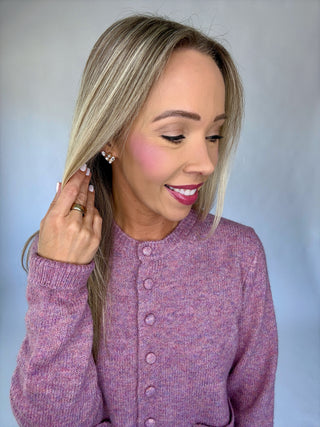 The Cambridge Cardigan - Plum
