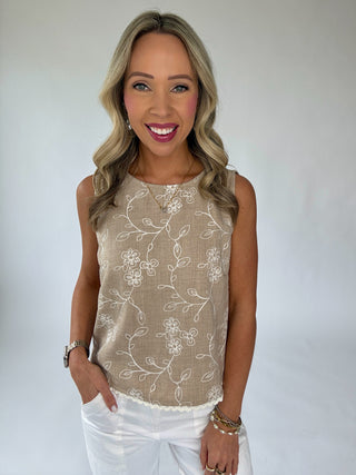 Petal Promises Floral Embroidered Top