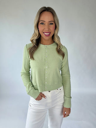 Sweet Serendipity Cardigan - Mint Green
