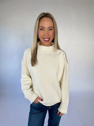 Whispers Of Winter Sweater - Winter White