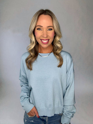 Easy Days Sweater - Sky Blue