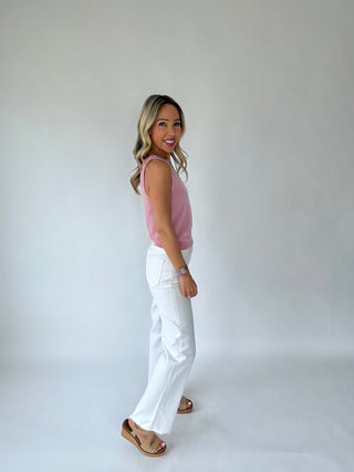 Take A Chance Tank - Dusty Pink