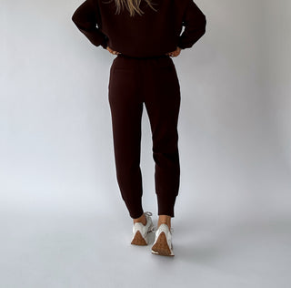 VARLEY The Slim Cuff Pant 25" - Coffee Bean