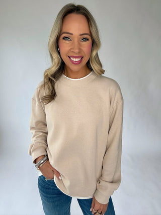 Classic Choice Layered Pullover - Clay