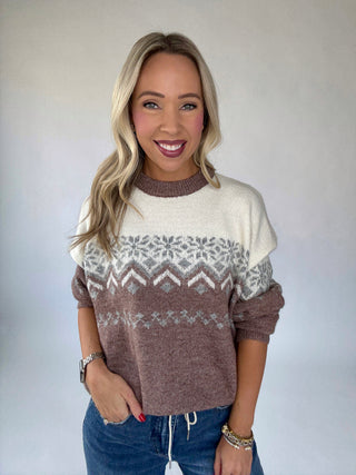 Fair Isle Pullover Sweater