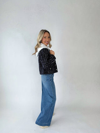 Trouser Style Super Wide Leg Jeans