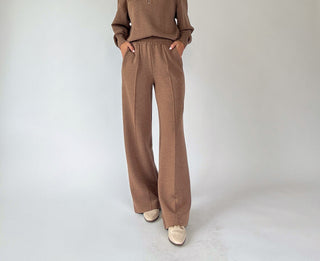 VARLEY The Wide Leg Pant 30" - Golden Bronze Marl