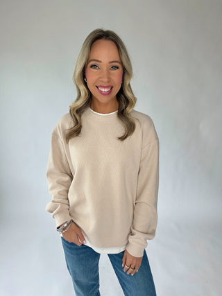 Classic Choice Layered Pullover - Clay