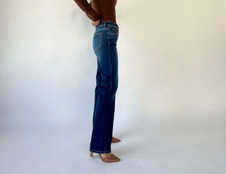 Ella High Rise Classic Straight Jeans - Ultra Dark Wash