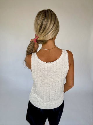 As You Wish Knit Tank - Off White