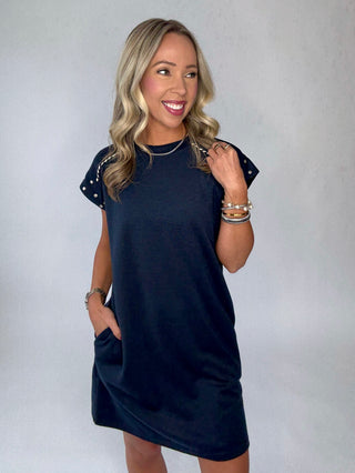 The Sunbound Dress - Navy Blue
