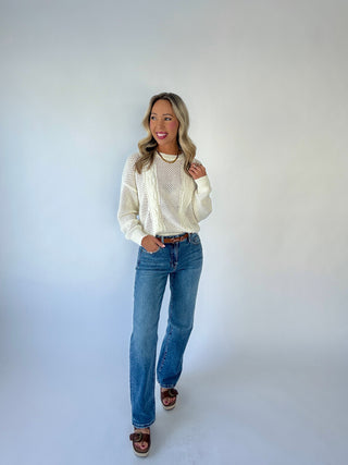 Pure Perfection Knit Top - Cream