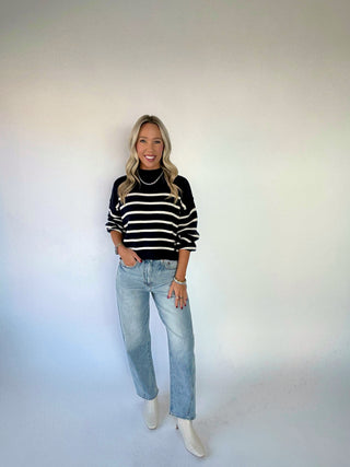 Classic Blues Stripe Top - Navy