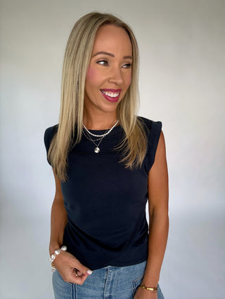 Casual Company Top - Navy